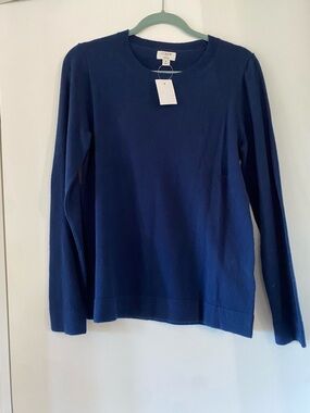 J.Crew Classic Crewneck Sweater in Navy NWT